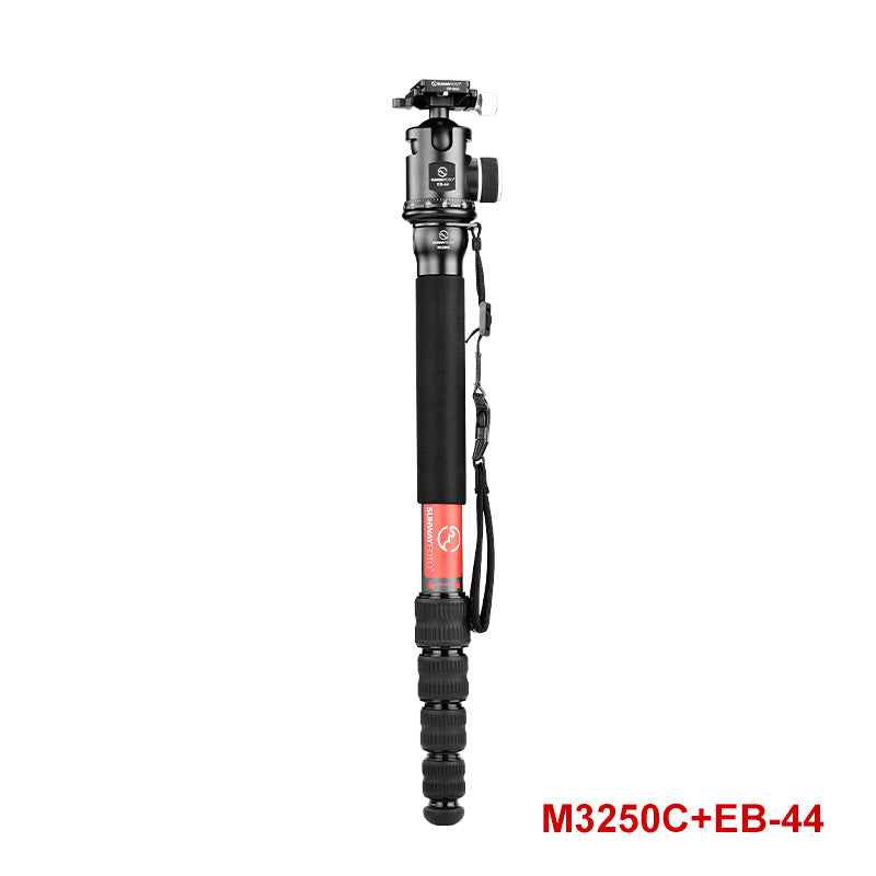 Sunwayfoto M3250C Carbon Fiber Monopod with Integrated Safety Strap for DSLR Camera,Load 22lbs(10kg),65-Inch,32mm,5 Sections