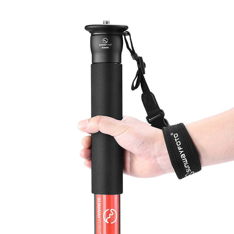 Sunwayfoto M3650C  Carbon Fiber Monopod with Integrated Safety Strap for DSLR Camera,Load 22lbs(10kg),68-Inch,36mm,5 Sections