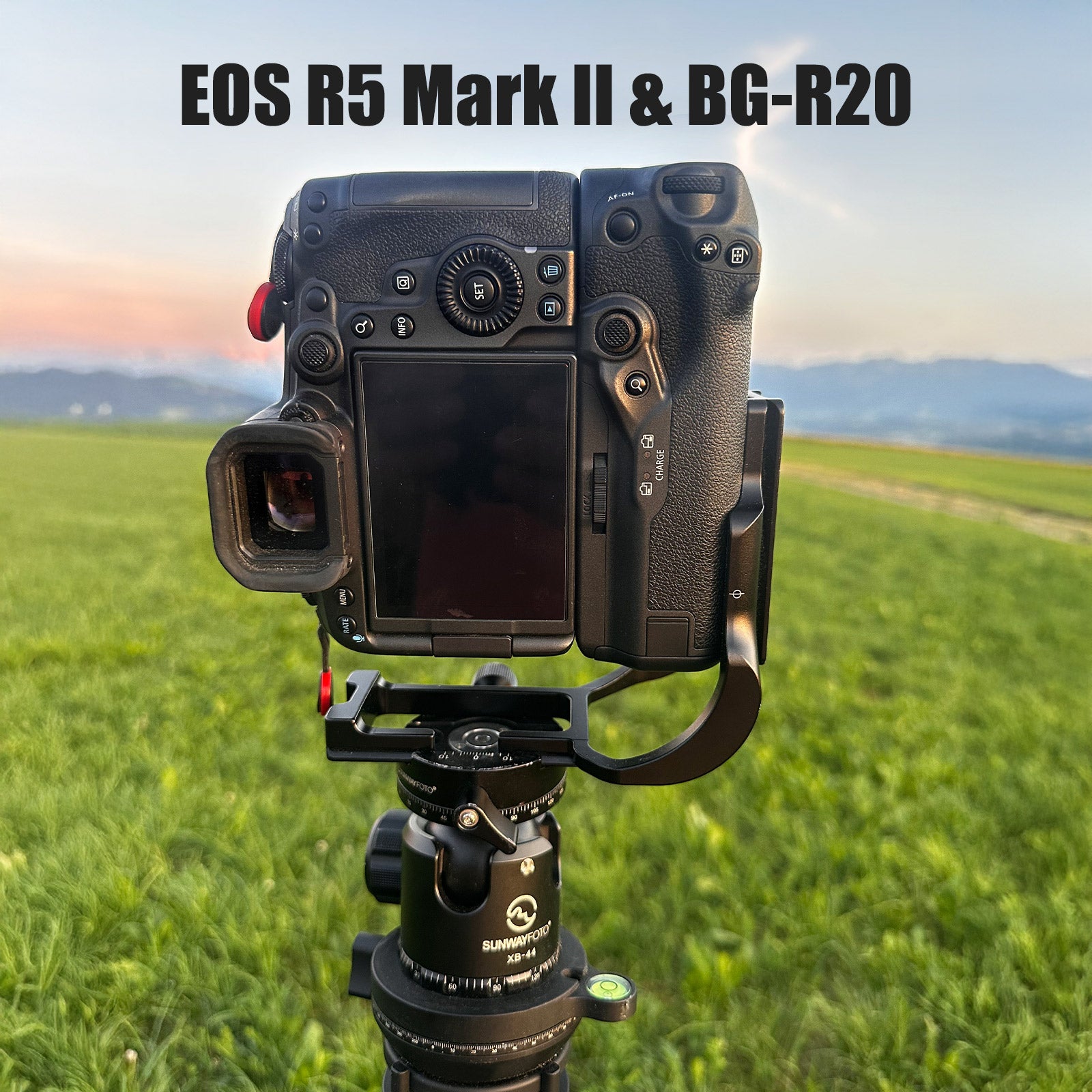 SUNWAYFOTO PCL-R5G L-bracket for Canon EOS R5/R6/R5C with battery grip BG-R10 & R5 II with BG-R20