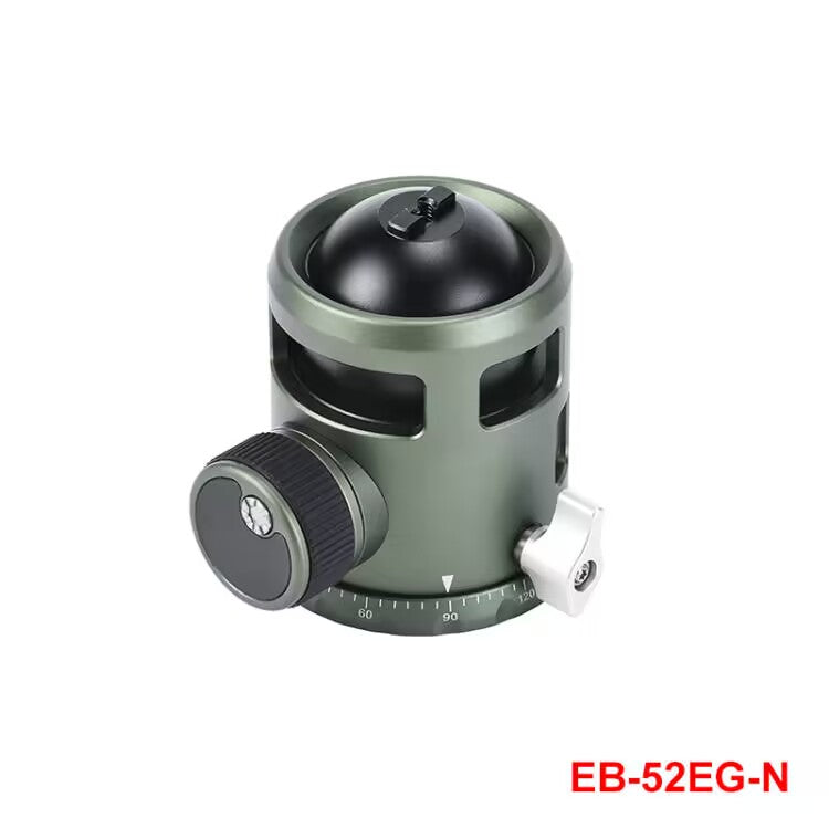 EB-52EG OD Green 52mm Ballhead without notch with Picatinny to Arca Swiss Adapter  Duo-Lever Clamp SDC-50 for Shooting Tripod