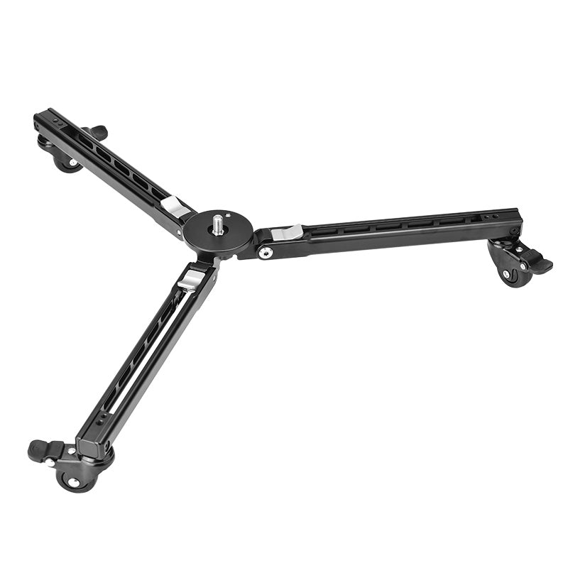 SUNWAYFOTO T1A20R Monopod Dolly, Heavy Duty Rolling Stand, 110lbs (50kg) Capacity, Photography Rubber Wheels, Stand with wheels for action photography