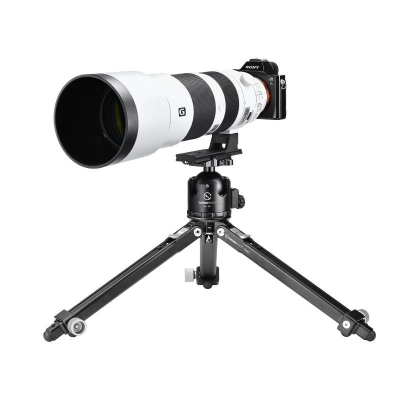 SUNWAYFOTO T1A21 Ground Level Shooting Aluminum Tripod for Telephoto Lens & DSLR Camera , load 55lb.(25kg)