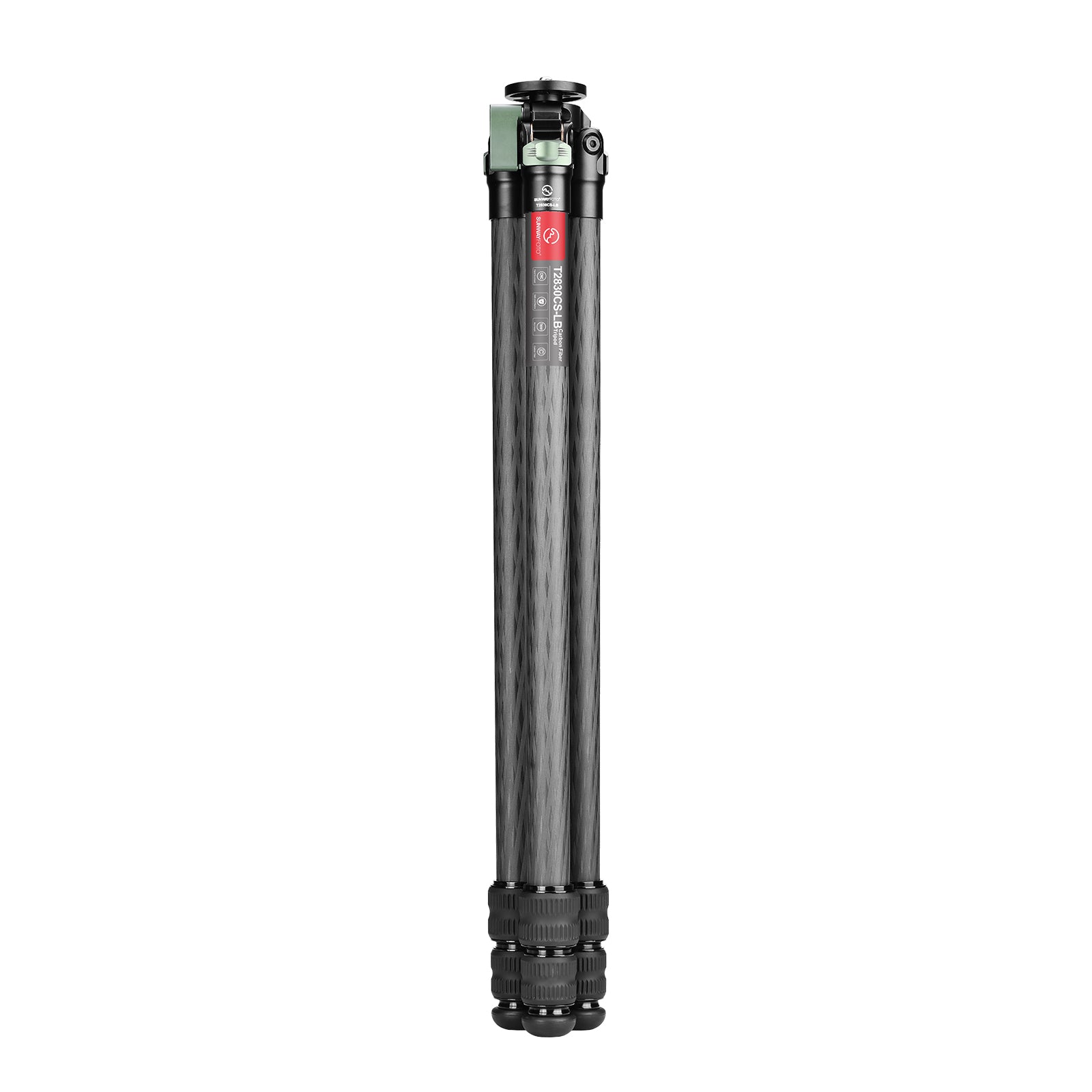 Sunwayfoto T2830CS-LB Low Center of Gravity Carbon Fiber Tripod , 28mm, 3-Sections, Load 44.1lb(20kg)