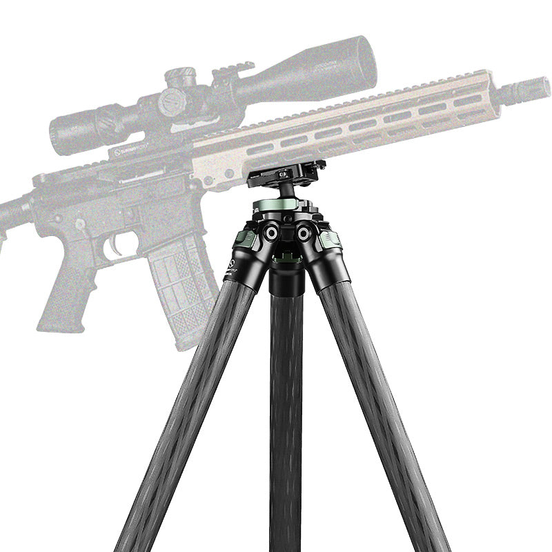 T2830CSL Series 65'' Carbon Fiber Tripod for Hunting with 30mm Inverted Ball Head,3-Sections