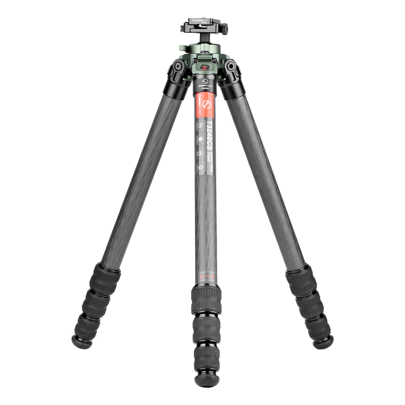 T3240CS Hunting Tripod for Shooting Rifle Stand Carbon Fiber