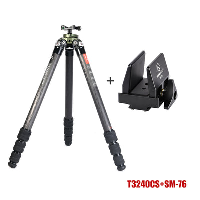 T3240CS Hunting Tripod for Shooting Rifle Stand Carbon Fiber