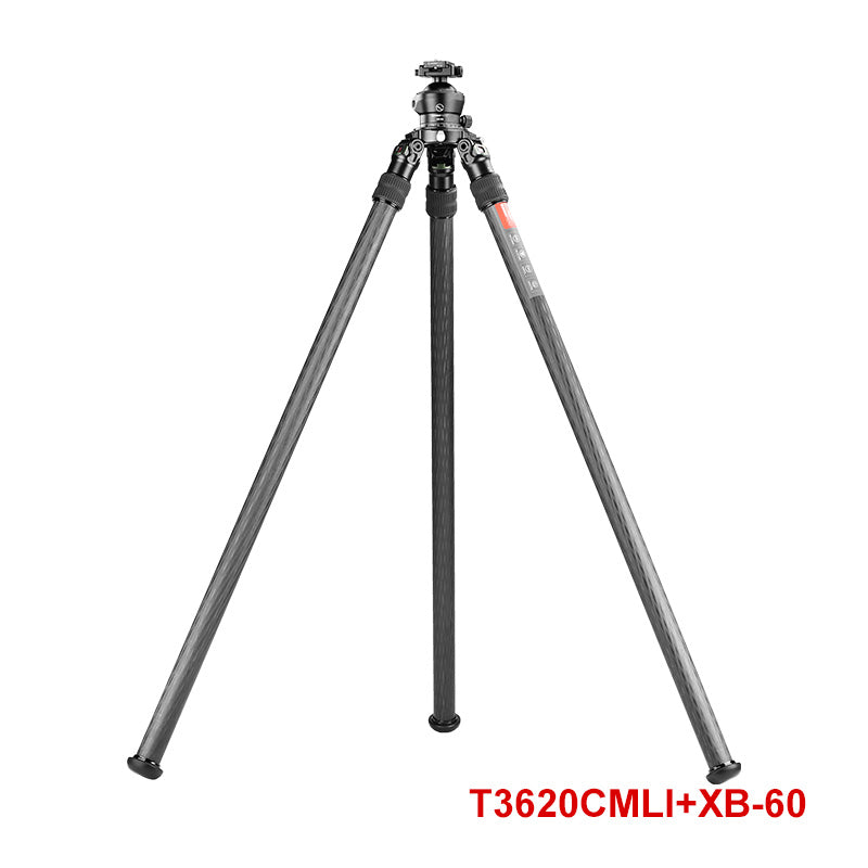 SUNWAYFOTO T3620CMLI Inverted Leg Carbon Fiber Heavy Duty Tripod with 75mm Bowl, 36mm, Tubes Two Section,66'' Tall,Load 66lb.(30kg)