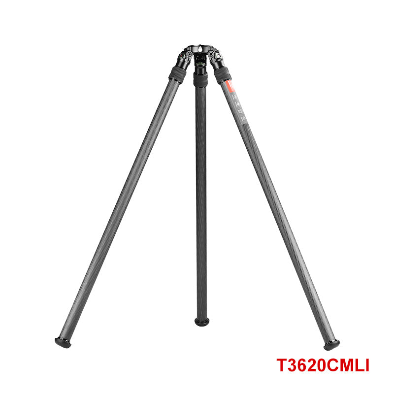 SUNWAYFOTO T3620CMLI Inverted Leg Carbon Fiber Heavy Duty Tripod with 75mm Bowl, 36mm, Tubes Two Section,66'' Tall,Load 66lb.(30kg)