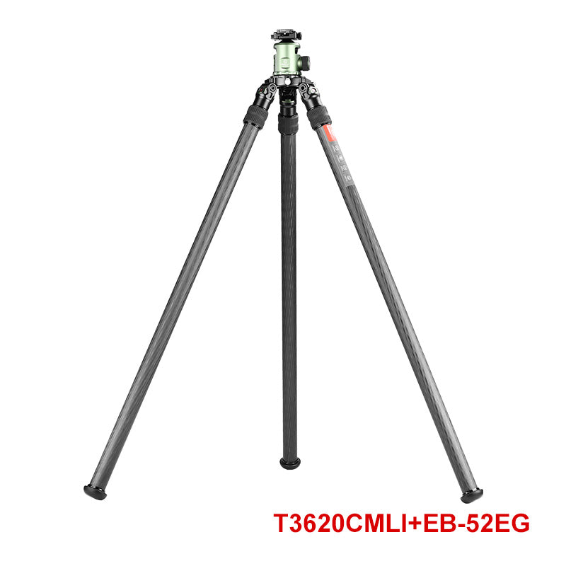 SUNWAYFOTO T3620CMLI Inverted Leg Carbon Fiber Heavy Duty Tripod with 75mm Bowl, 36mm, Tubes Two Section,66'' Tall,Load 66lb.(30kg)