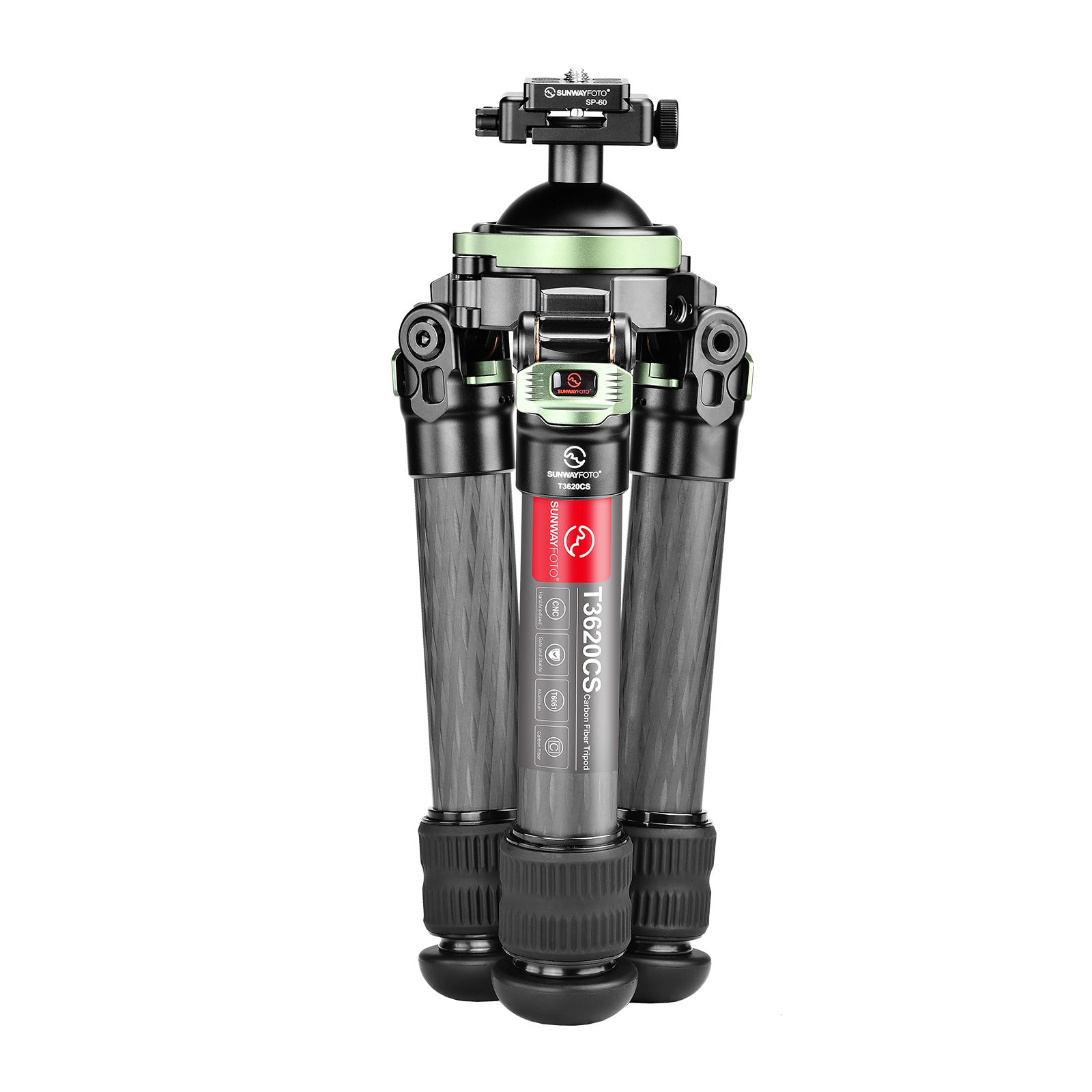 SUNWAYFOTO T3620CS Carbon Fiber Tripod for Rifle,with Heavy