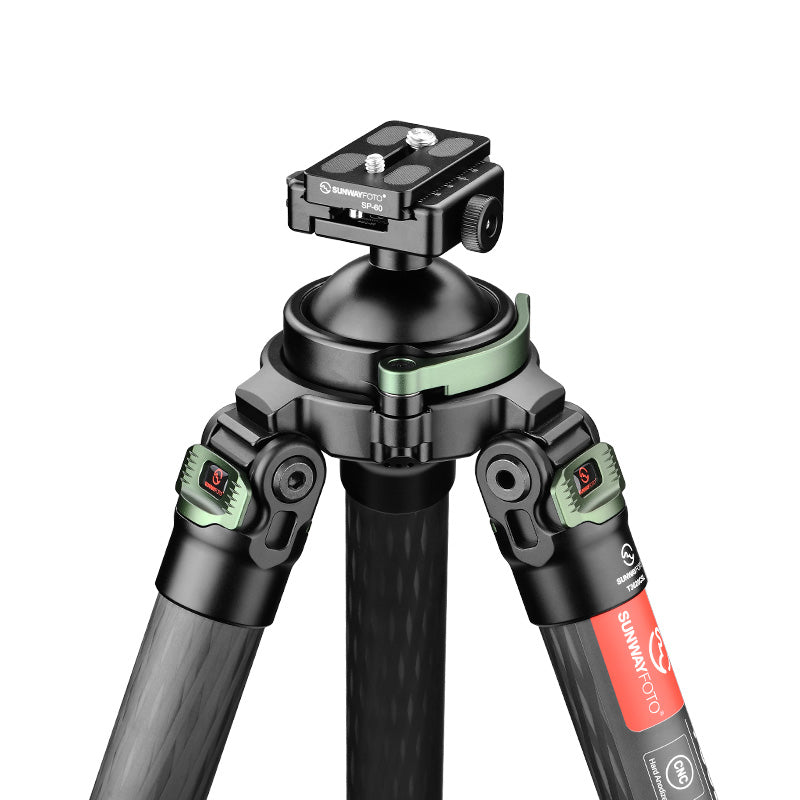 SUNWAYFOTO T3620CSL, 68” Tall Carbon Fiber Tripod with 65mm Hunting Ballhead for Rifle, 36mm Tubes Two Section