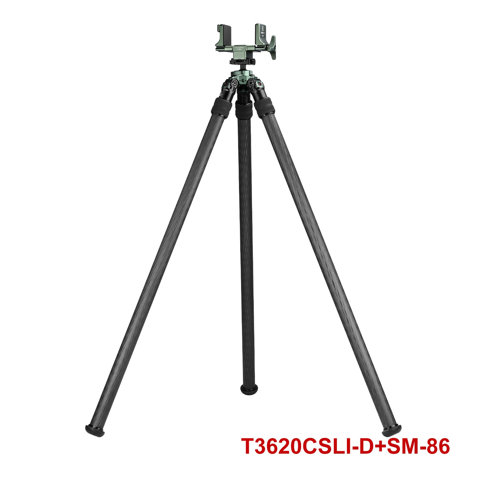 T3620CSLI, 67” Tall Inverted Leg Series Carbon Fiber Tripod