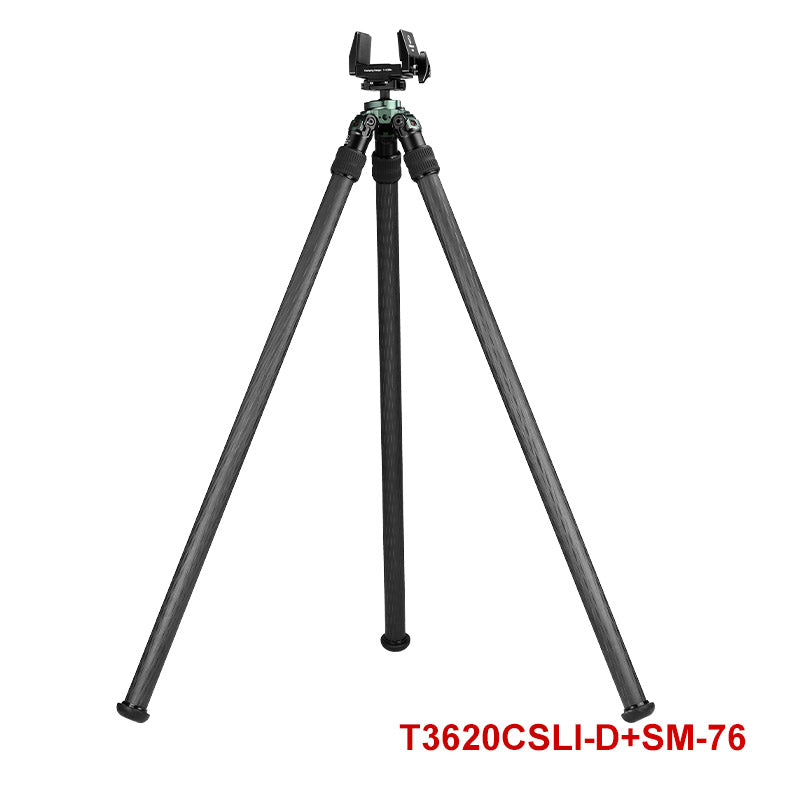T3620CSLI, 67” Tall Inverted Leg Series Carbon Fiber Tripod with 38mm Arca Ballhead, 36mm Tubes Two Section