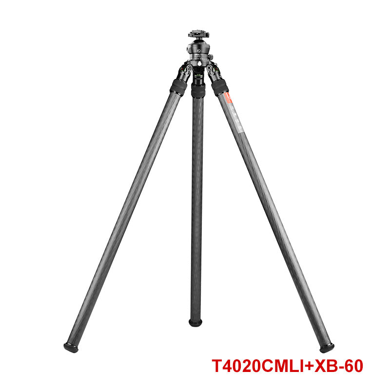 SUNWAYFOTO T4020CMLI Inverted Leg Carbon Fiber Heavy Duty Tripod with 75mm Bowl, 40mm, Tubes Two Section,70'' Tall,Load 88lb.(40kg)