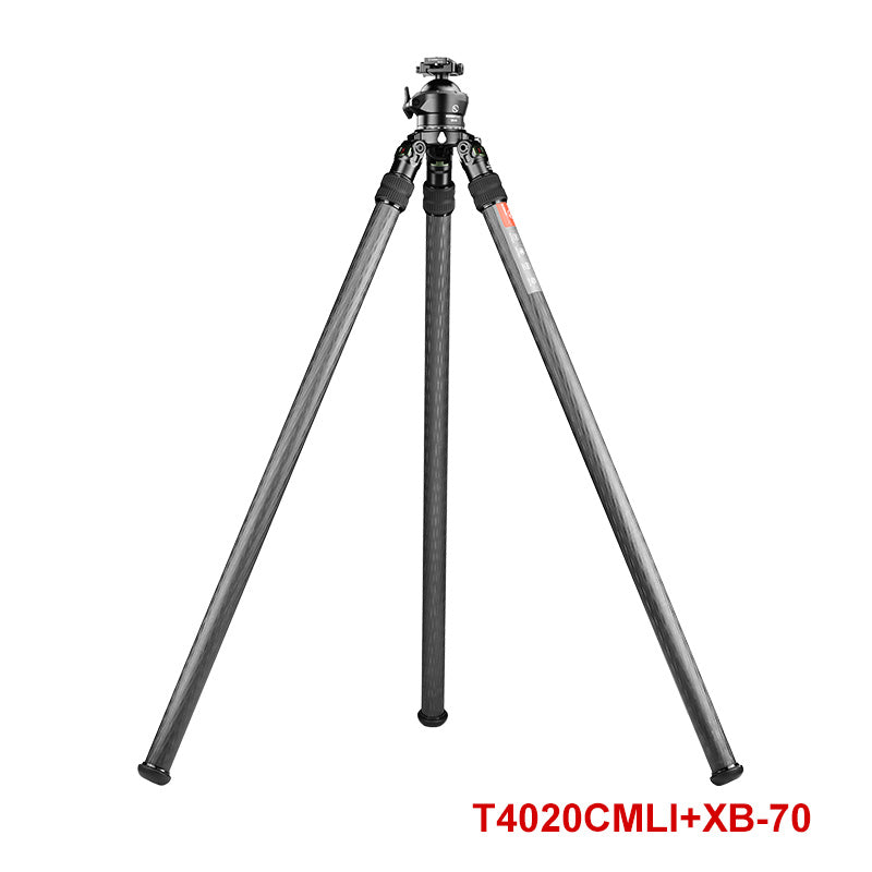 SUNWAYFOTO T4020CMLI Inverted Leg Carbon Fiber Heavy Duty Tripod with 75mm Bowl, 40mm, Tubes Two Section,70'' Tall,Load 88lb.(40kg)