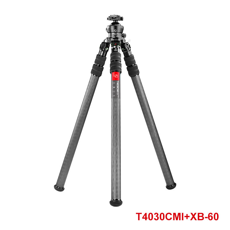 SUNWAYFOTO T4030CMI Inverted Leg Carbon Fiber Heavy Duty Tripod with 75mm Bowl, 40mm, 3 Section,67'' Tall,Load 66lb.(30kg)