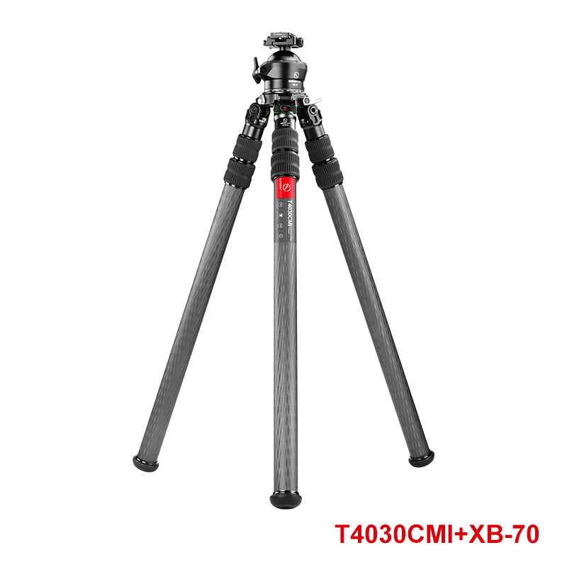 SUNWAYFOTO T4030CMI Inverted Leg Carbon Fiber Heavy Duty Tripod with 75mm Bowl, 40mm, 3 Section,67'' Tall,Load 66lb.(30kg)