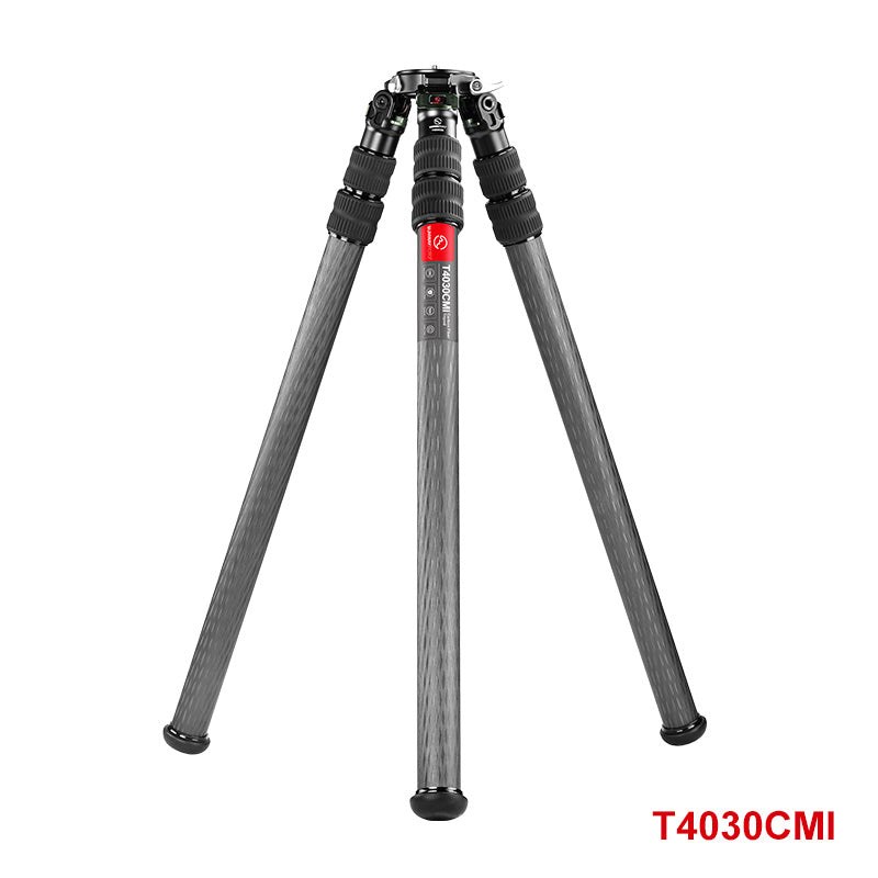 SUNWAYFOTO T4030CMI Inverted Leg Carbon Fiber Heavy Duty Tripod with 75mm Bowl, 40mm, 3 Section,67'' Tall,Load 66lb.(30kg)