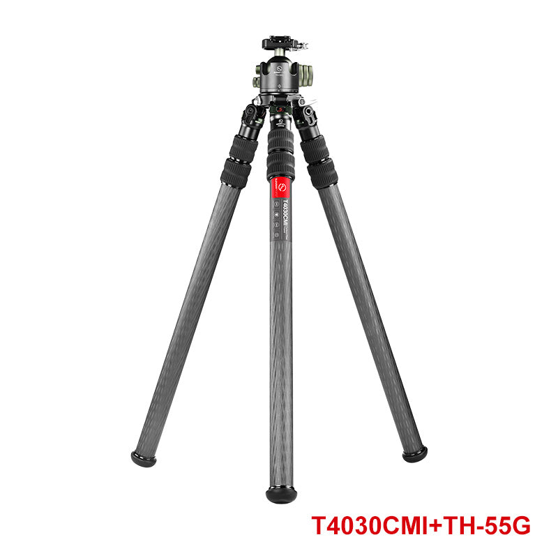 SUNWAYFOTO T4030CMI Inverted Leg Carbon Fiber Heavy Duty Tripod with 75mm Bowl, 40mm, 3 Section,67'' Tall,Load 66lb.(30kg)