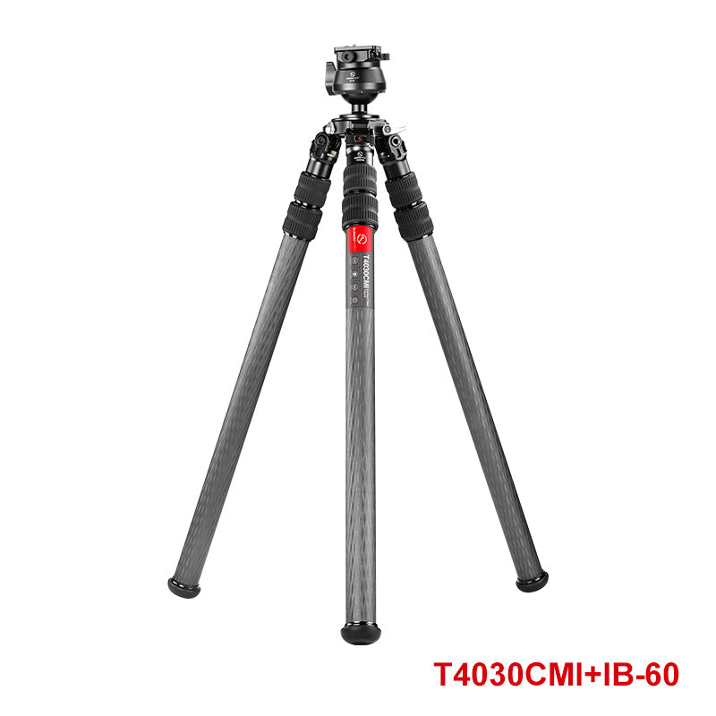 SUNWAYFOTO T4030CMI Inverted Leg Carbon Fiber Heavy Duty Tripod with 75mm Bowl, 40mm, 3 Section,67'' Tall,Load 66lb.(30kg)