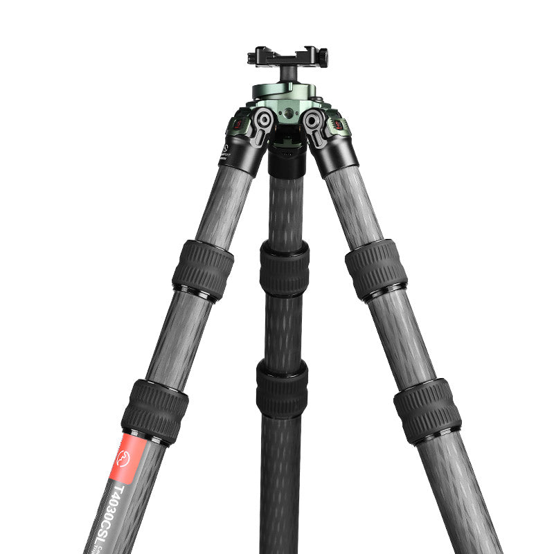 T4030CSI, 68” Tall Inverted Leg Series Carbon Fiber Tripod with 38mm Arca Ballhead, 40mm Tubes 3 Section