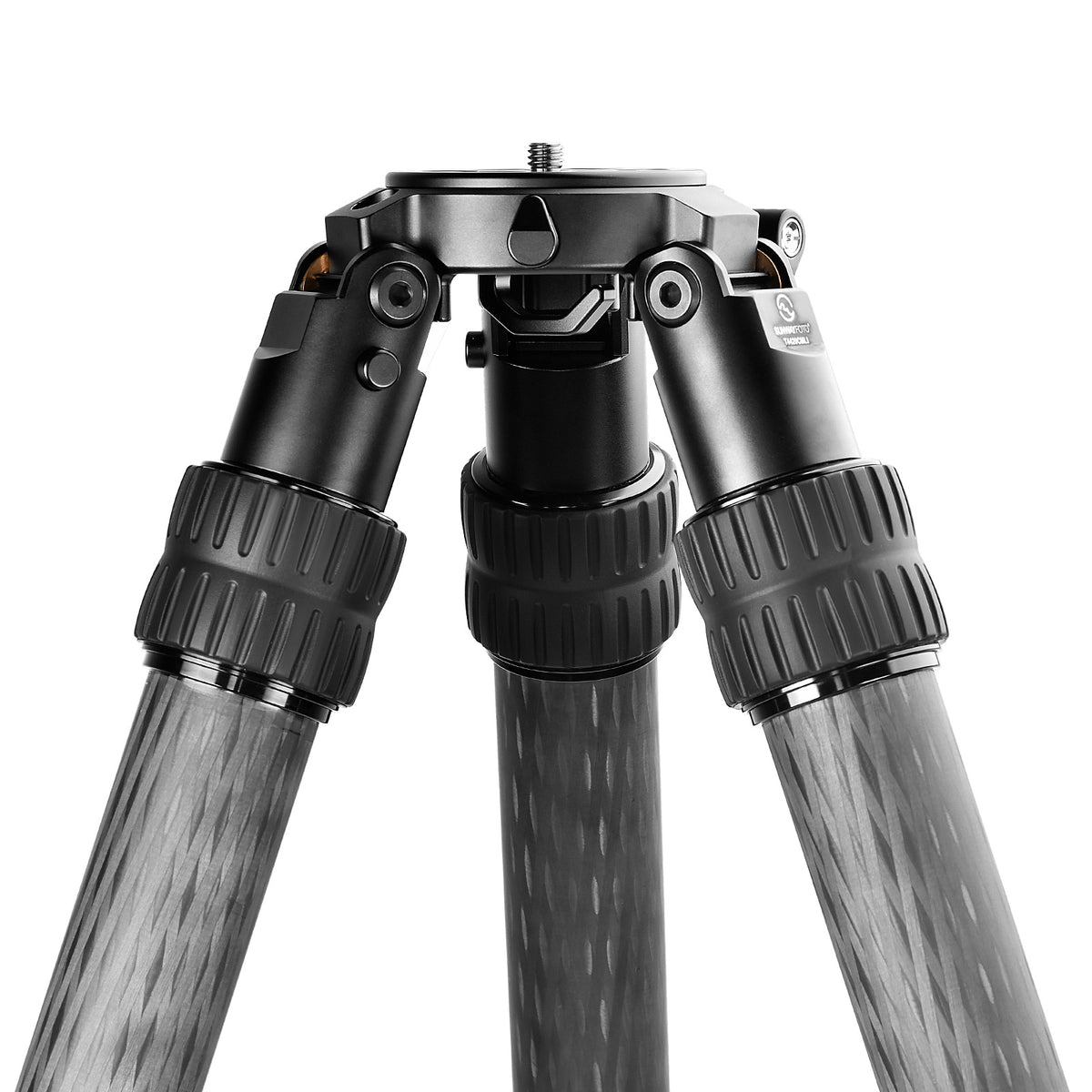 SUNWAYFOTO T4420CMLI Inverted Leg Carbon Fiber Heavy Duty Tripod, 44mm, 2 Sections, 64'' (163cm) Tall, Load 110lb.(50kg)