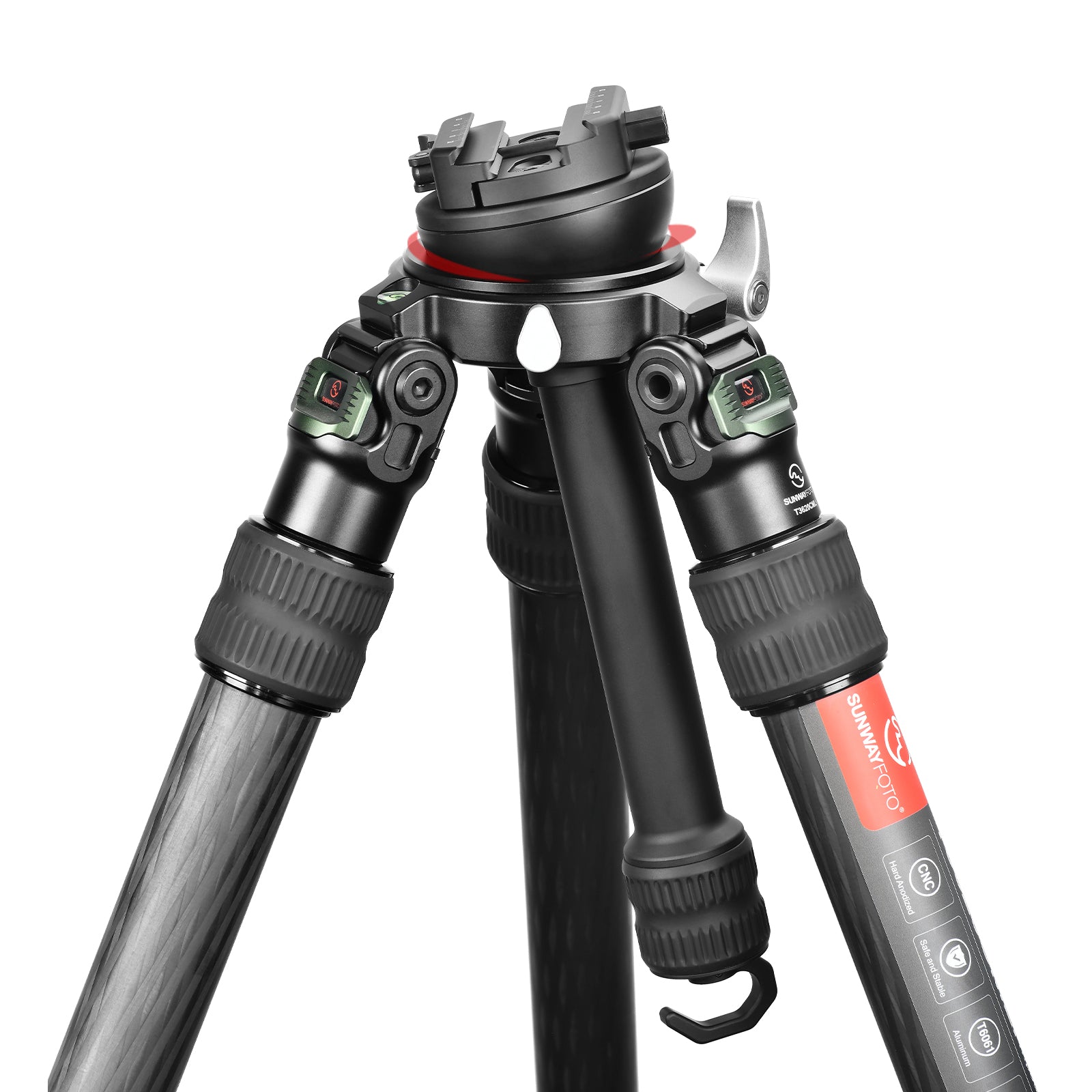 SUNWAYFOTO TAP-75LDCL 75mm Half  Ball Bowl Adapter with extended grip and Arca Swiss / Picatinny Lever Clamp for 75mm Bowl Tripod