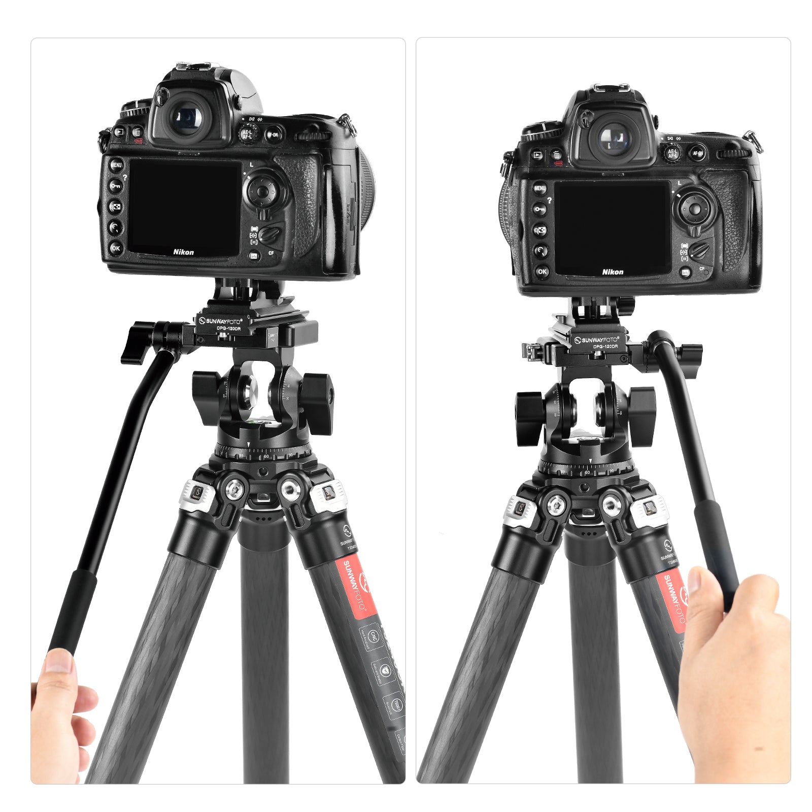 SUNWAYFOTO THH-01 Arca Swiss Clamp with Pan Bar Handle, Universal for Tripod Ball Head, Video Head and Tilt Head