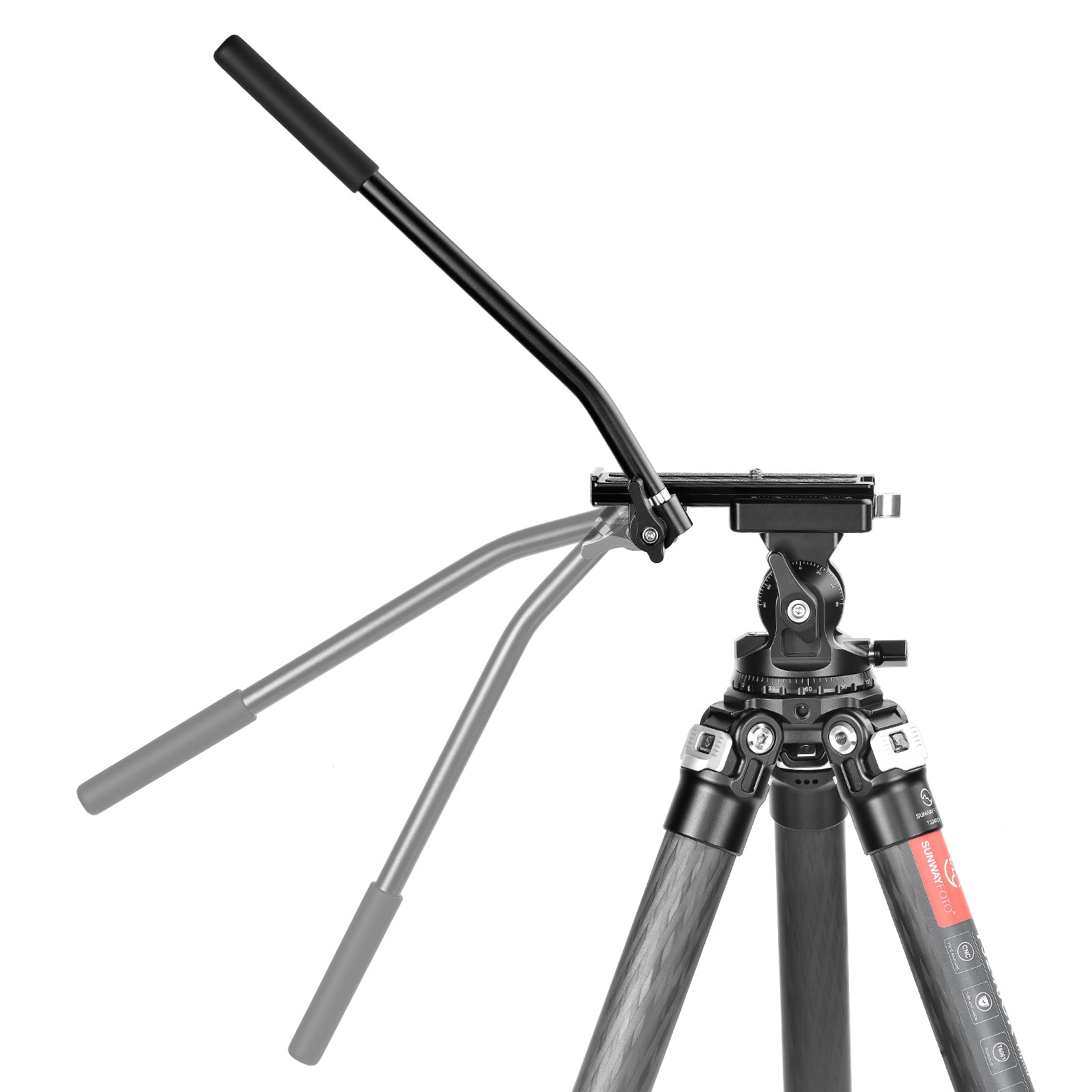 SUNWAYFOTO THH-01 Arca Swiss Clamp with Pan Bar Handle, Universal for Tripod Ball Head, Video Head and Tilt Head