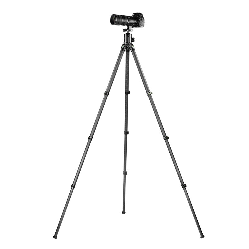 Sunwayfoto TL3240CK Flip locks Carbon Riber Travel Tripod Compact for DSLR Camera, 60'' 32mm 4 Sections Legs, without Center Column, Max Load 44lbs/20kg