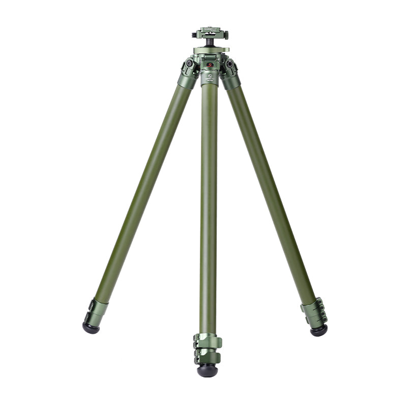 Sunwayfoto TLG3230CS OD Green Carbon Fiber Tripod with Lever Locks for Hunting with Inverted Ball Head, 3 sections, 44lb(20kg) Load