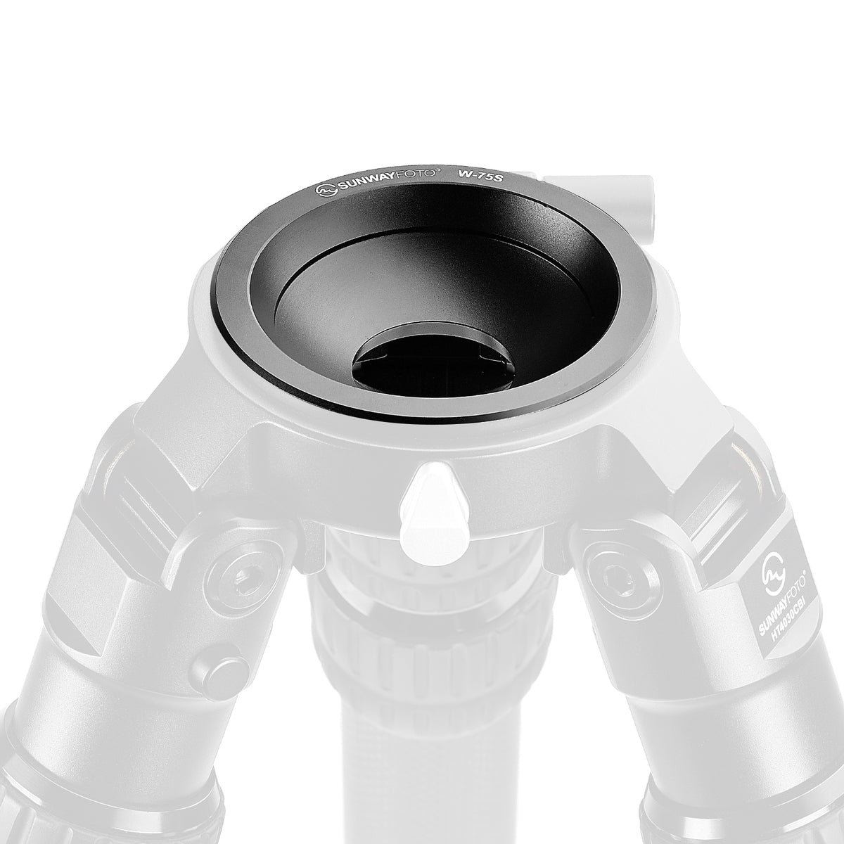 W-75S Bowl Adapter | 75mm Bowl Tripod Converter for SUNWAYFOTO 36/40/44mm Series Tripods