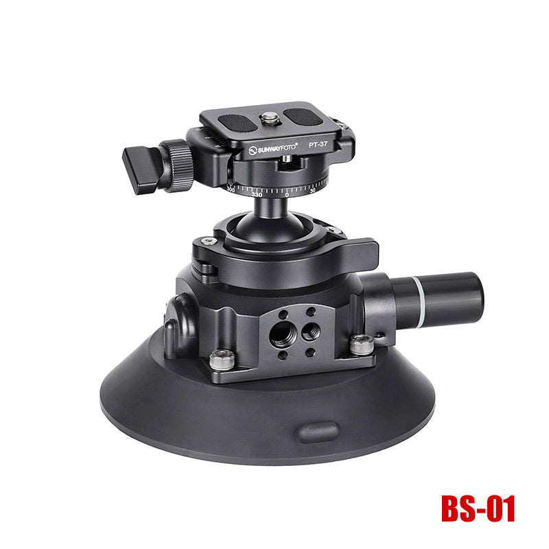 BS-01 Suction Cup Mount  Ball Head for DSLR Camera