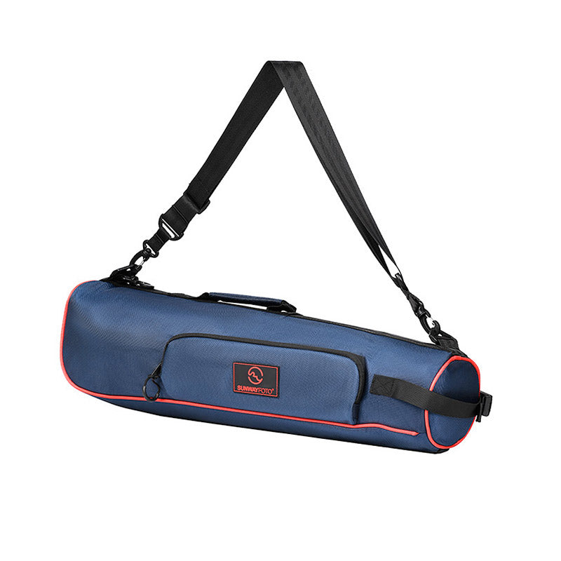 Tripod Carrying Case - Heavy Duty Nylon Bag with Shoulder Straps and Handles - Compact Case with Full Length Zippered Closure Plus External Pocket Fits Tripod with Head  21/22/25 Inches