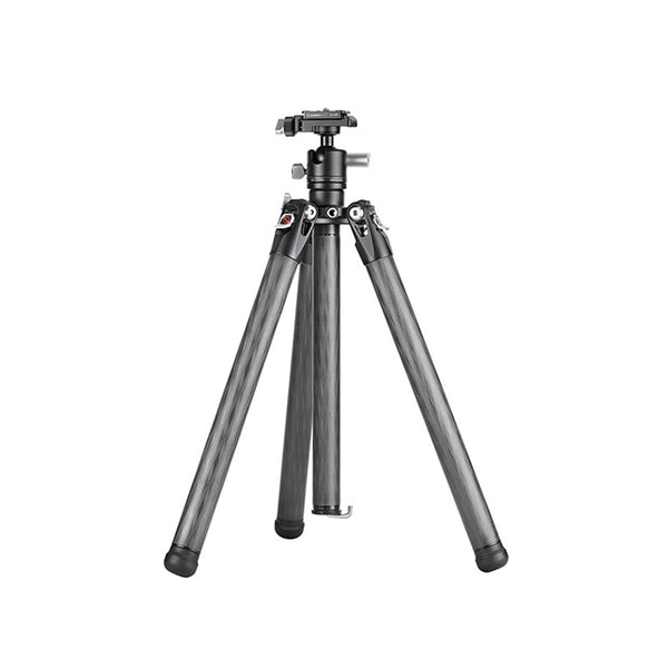 TT2650CE 5-Sections 60.24"(153cm) Tall  Carbon Fiber Travel Tripod for Ipad, Phone, DSLR Camera, small and flexible, with 25mm Ball Head