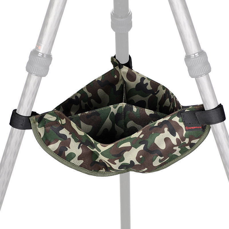 TSB-02 Tripod Weight Stone Bag Heavy Duty Camouflage Sandbag Butler Pouch to Tripod Legs