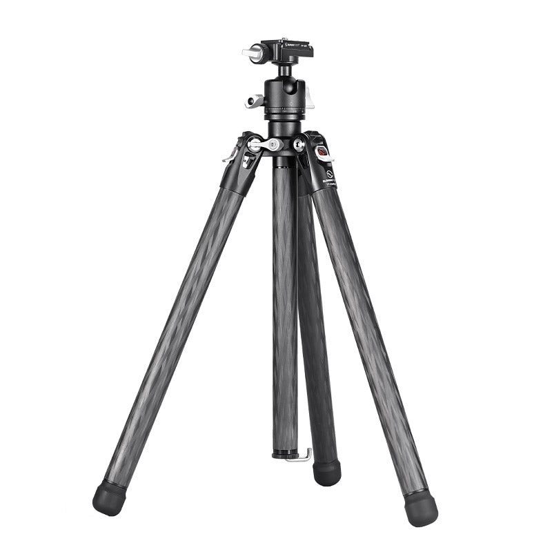 TT2340CE 4-Sections 56.4"(133cm) Tall Carbon Fiber Travel Tripod for Ipad, Phone, DSLR Camera, ideal for vlog photography,