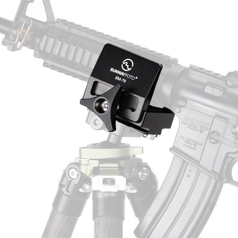 SM-76 Saddle Mount Rifle Adapter for Tripod Arca Swiss QR Plate