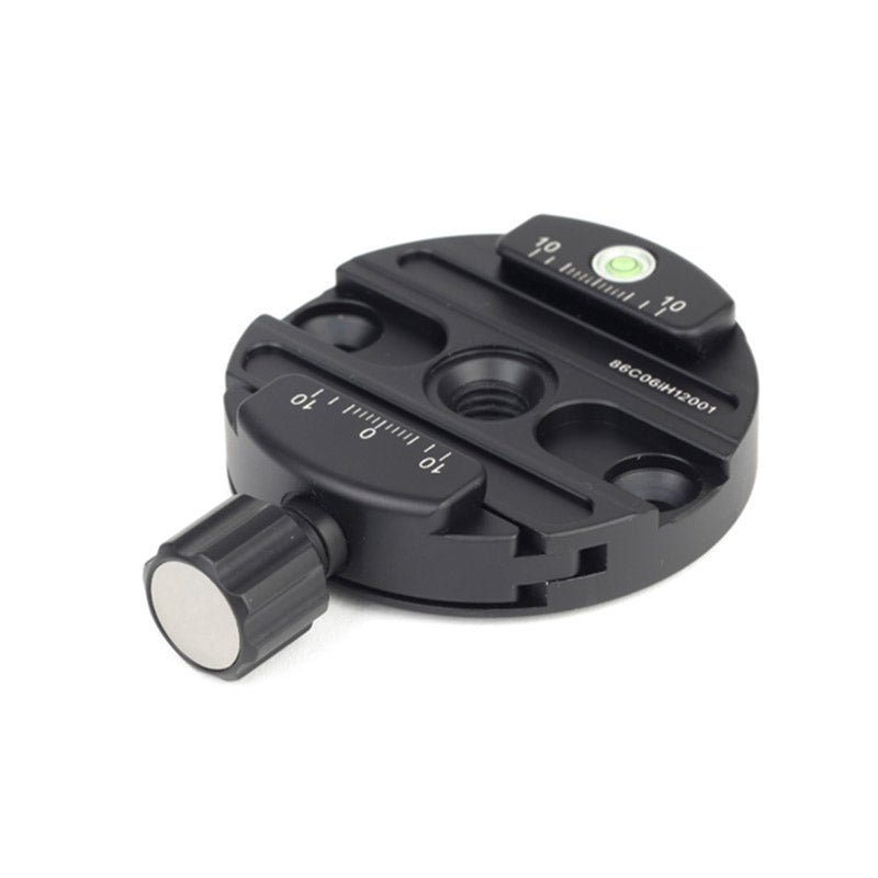 DDY-64i 64mm Discal Arca Swiss Clamp with Screw Knob for Quick Release QR Plate,Arca/RRS Compatible for Tripod Hea