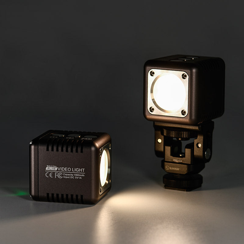 FL-16 Mini LED Light for Camera Video Photography 3000-5500k IP66