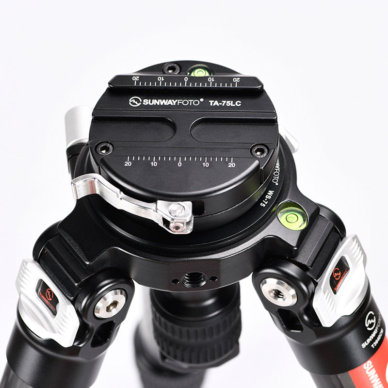 TA-75LC 75mm Tripod Half Ball Bowl Adapter with Clamp