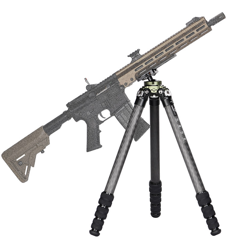 T3240CS Hunting Tripod for Shooting Rifle Stand Carbon Fiber