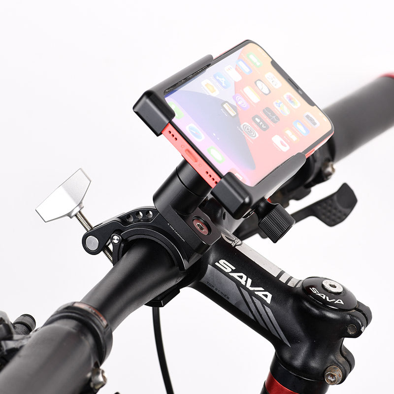 BM-01T Cell Phone Mount for Bike Motorcycle Handlebar Aluminum Smartphone Super Clamp  Smartphone Bike Holder