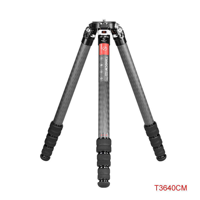 T3640CM	Master Series Carbon Fiber Tripod, 4 Leg Sections, Top Tube Diameter 36mm