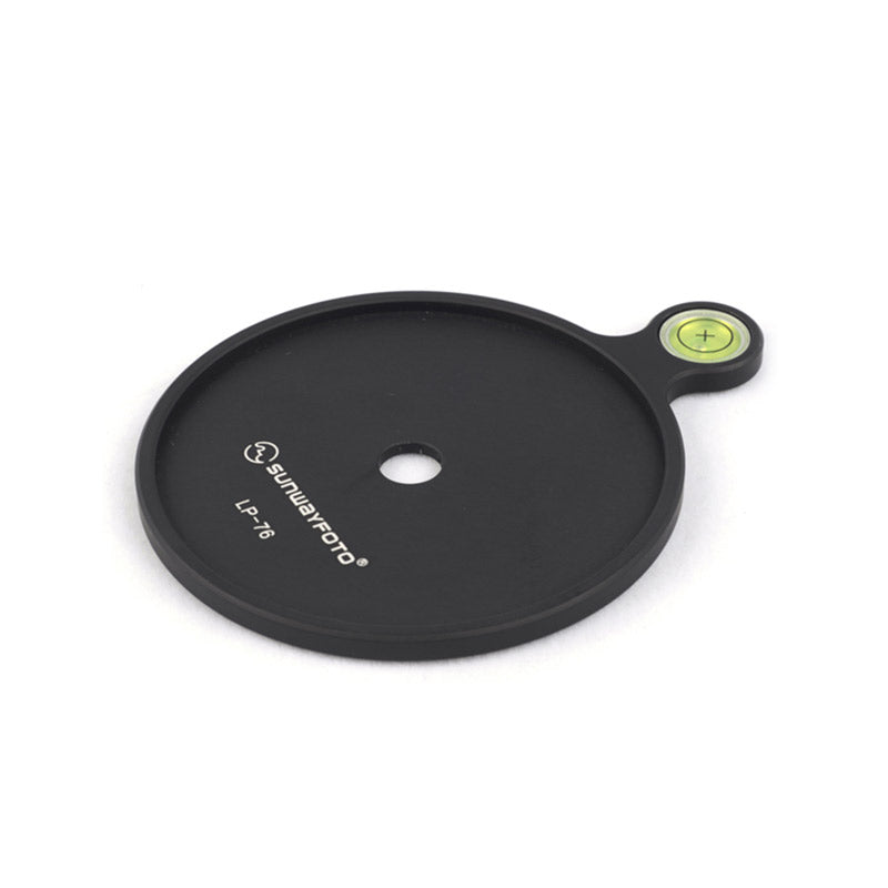 LP-76 Add-on Offset Bubble Level Plate 76mm diameter for Tripod Head，Mounting Hole 9.6mm