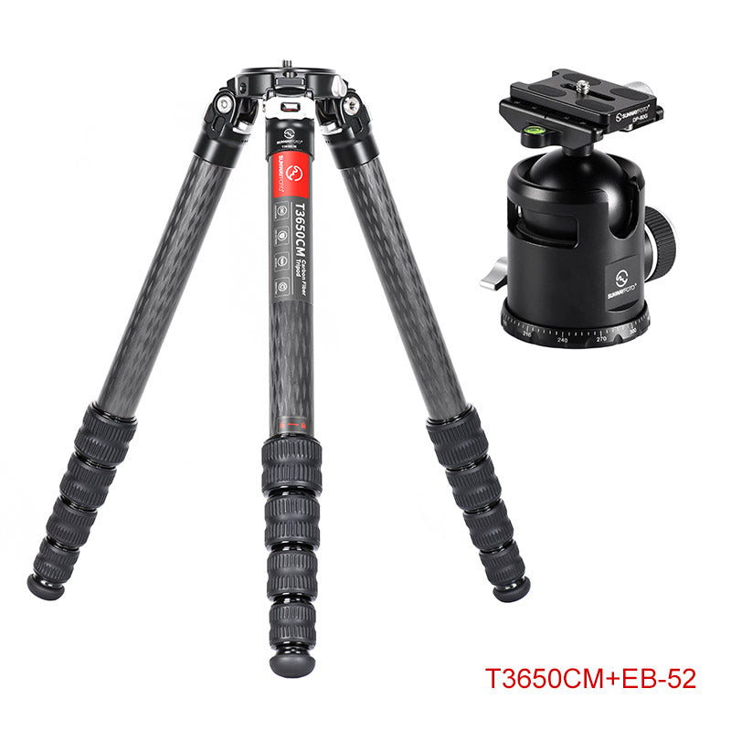 T3650CM	Master Series Carbon Fiber Tripod, 5 Leg Sections, Top Tube Diameter 36mm