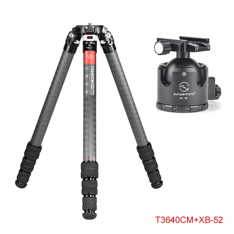 T3640CM	Master Series Carbon Fiber Tripod, 4 Leg Sections, Top Tube Diameter 36mm