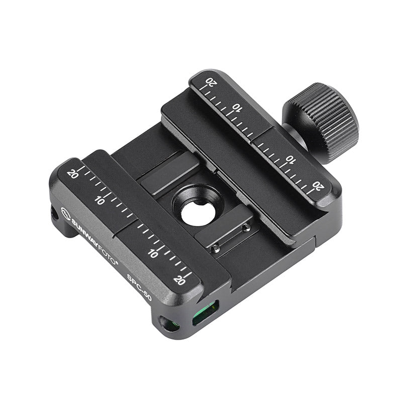 SPC-50 QR Quick Release Clamp Arca Swiss/RRS Dovetail to Picatinny Adapter