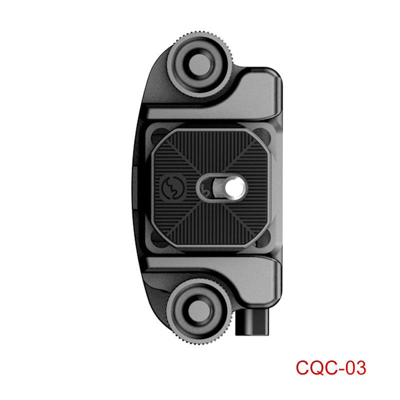 SUNWAYFOTO CQC-01 Capture Camera Clip with Arca Swiss Plate Quick Release System for DSLR,Gopro,DJI OSMO action,Black