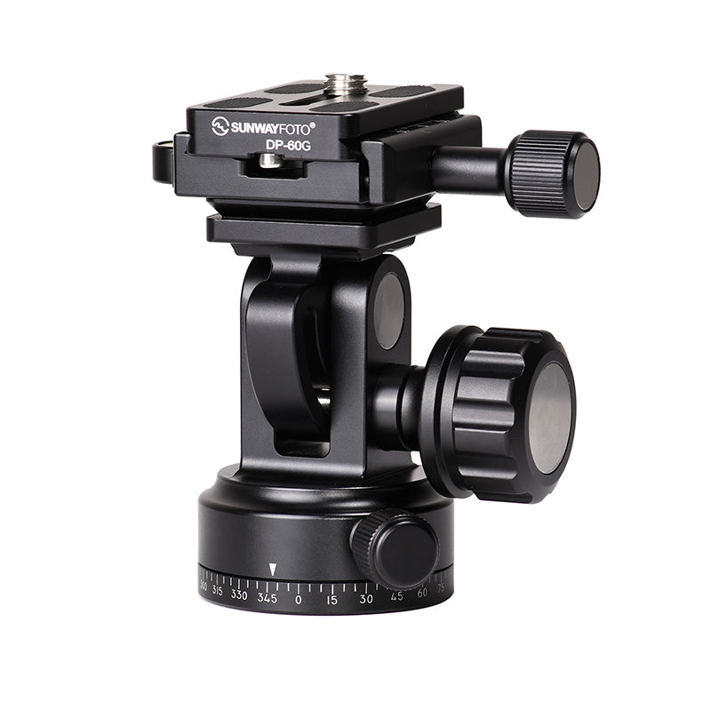 DT-02D50 Tilt Head with Arca Swiss Quick Release Plate DP-60G,Two Way Monopod Head Load 26lb(12Kgs)